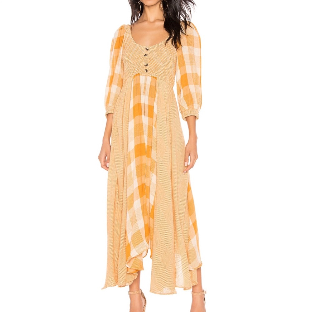 Free People plaid dress